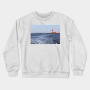 Longstone Lighthouse on the Farne Islands, Northumberland, UK Crewneck Sweatshirt